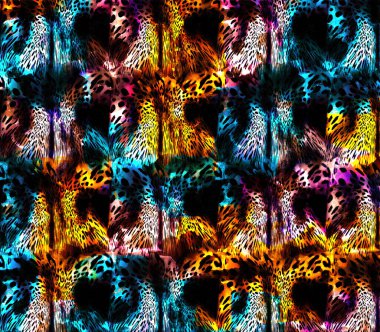 Renkli moda desenleri. Kumaş desenli. Tekstil baskı tasarımı. Tekstil çizimi. Fraktal renkli desen. Yazdırma deseni. Yeni sezon kumaş baskısı.