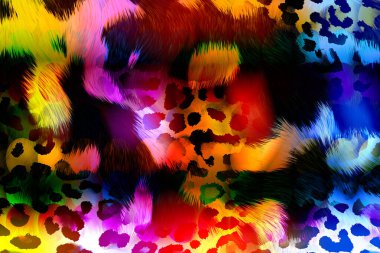 Renkli moda desenleri. Kumaş desenli. Tekstil baskı tasarımı. Tekstil çizimi. Fraktal renkli desen. Yazdırma deseni. Yeni sezon kumaş baskısı.