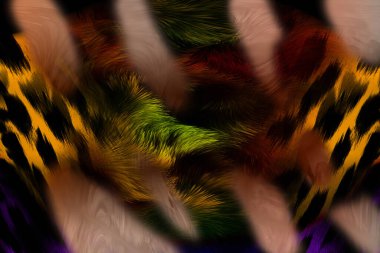 Renkli moda desenleri. Kumaş desenli. Tekstil baskı tasarımı. Tekstil çizimi. Fraktal renkli desen. Yazdırma deseni. Yeni sezon kumaş baskısı.