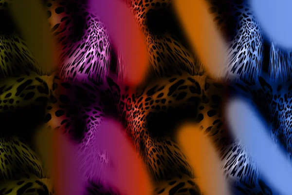 Красочный Модный Принт Текстильная Печать Design Textile Illustration Fractal Красочный — стоковое фото