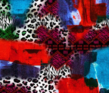 Renkli moda desenleri. Kumaş desenli. Tekstil baskı tasarımı. Tekstil çizimi. Fraktal renkli desen. Yazdırma deseni. Yeni sezon kumaş baskısı.