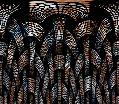 Renkli moda desenleri. Kumaş desenli. Tekstil baskı tasarımı. Tekstil çizimi. Fraktal renkli desen. Yazdırma deseni. Yeni sezon kumaş baskısı.