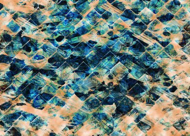 Renkli moda desenleri. Kumaş desenli. Tekstil baskı tasarımı. Tekstil çizimi. Fraktal renkli desen. Yazdırma deseni. Yeni sezon kumaş baskısı.