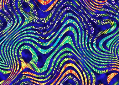 Moda Tekstil Renkli desenler. Gradyan tasarımlar. Kumaş desenler. Modern moda desenleri. Tekstil çizimleri. Fraktal renkli desenler..