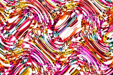 Colorful fashion print designs.Fabric fashion pattern. Textile print design.Textile illustration.Fractal colorful pattern.Print pattern illustration.New season fabric print.Textile fashion fabric print design