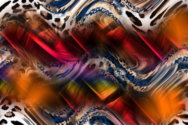 Moda Tekstil Renkli desenler. Gradyan tasarımlar. Kumaş desenler. Modern moda desenleri. Tekstil çizimleri. Fraktal renkli desenler..