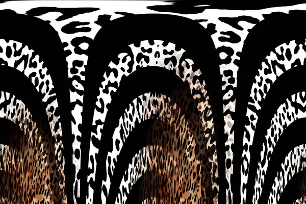 Luipaard Patroon Shining Mode Wilde Achtergrond Chique Dierlijke Print Textiel — Stockfoto