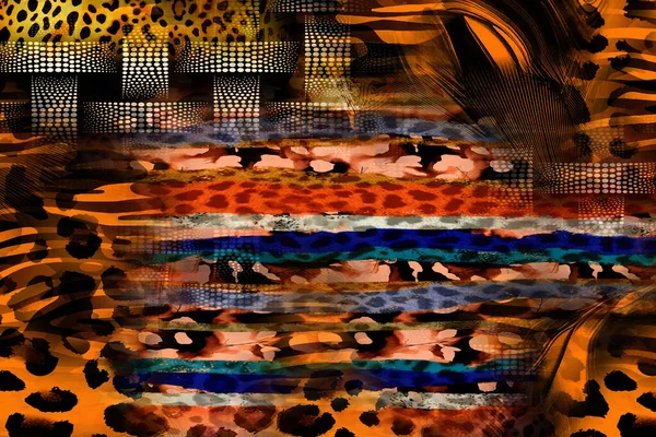 Leopard Pattern Shining Fashion Wild Background Chic Animal Print Textile — 스톡 사진