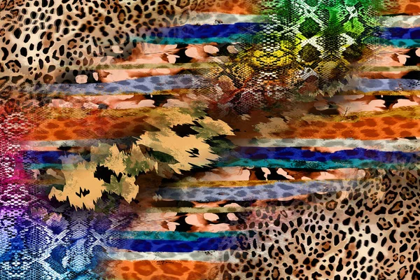 Леопардовий Візерунок Блискучий Модний Дикий Фон Тиковий Тваринний Друк Тканинний — стокове фото