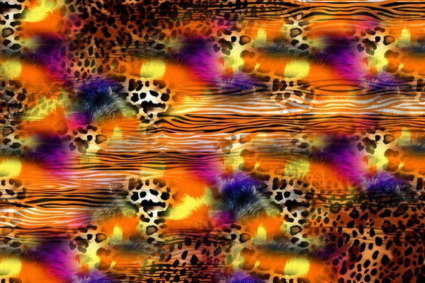 Padrão Leopardo Shining Moda Selvagem Background Chic Animal Impressão Padrão — Fotografia de Stock