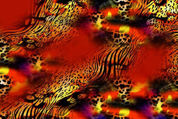 Leopard Pattern Shining Fashion Wild Background Chic Animal Print Textile — Zdjęcie stockowe