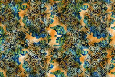 Leopar deseni. Parlak moda vahşi arka plan. Şık hayvan baskısı. Tekstil kumaş deseni. Modern moda kumaşı deseni..