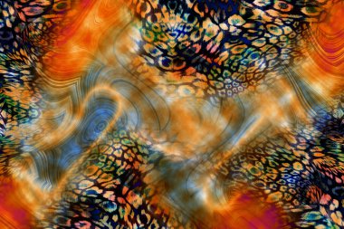 Leopar deseni. Parlak moda vahşi arka plan. Şık hayvan baskısı. Tekstil kumaş deseni. Modern moda kumaşı deseni..