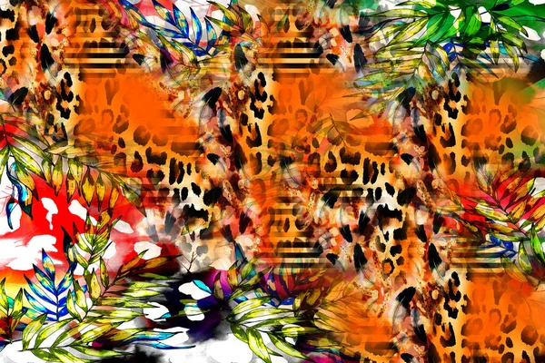Wzór Lamparta Shining Moda Dziki Tła Elegancki Druk Zwierzęcy Tekstylny — Zdjęcie stockowe