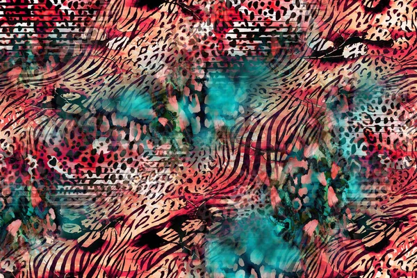 Leopar deseni. Parlak moda vahşi arka plan. Şık hayvan baskısı. Tekstil kumaş deseni. Modern moda kumaşı deseni..