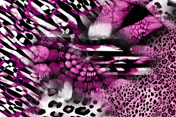 Leopard Pattern Shining Fashion Wild Background Chic Animal Print Textile — Φωτογραφία Αρχείου
