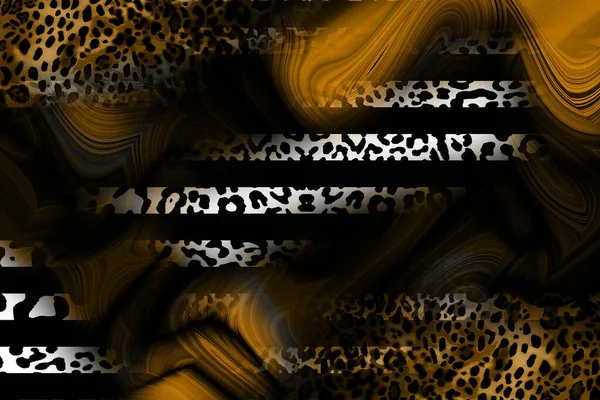 Leopard Pattern Shining Fashion Wild Background Chic Animal Print Textile — Fotografia de Stock