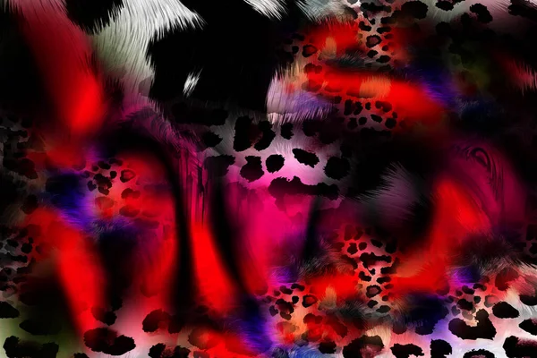 Leopard Pattern Shining Fashion Wild Background Chic Animal Print Textile — Stockfoto