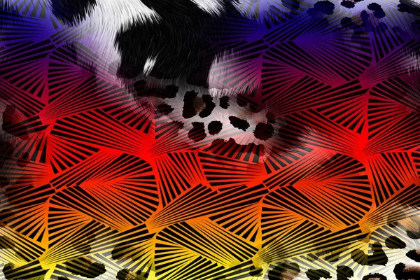 Leopard Pattern Shining Fashion Wild Background Chic Animal Print Textile — Foto Stock