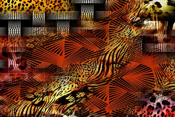 Leopard Pattern Shining Fashion Wild Background Chic Animal Print Textile — Stock Photo, Image