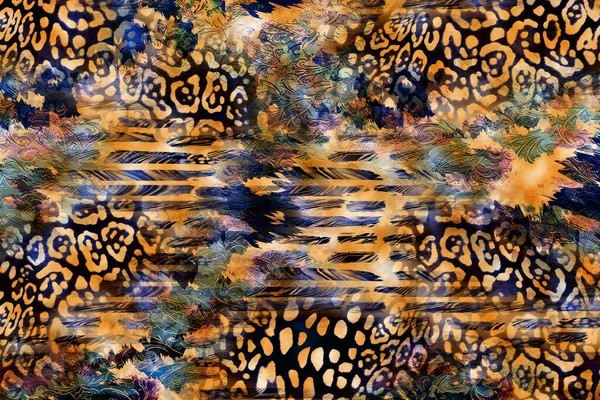 Leopard Pattern Shining Fashion Wild Background Chic Animal Print Textile — Fotografia de Stock