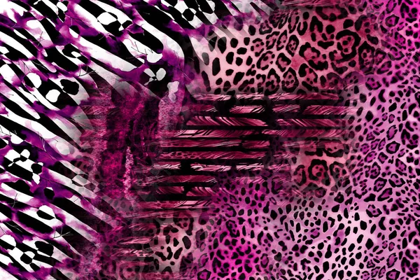 Leopard Pattern Shining Fashion Wild Background Chic Animal Print Textile —  Fotos de Stock