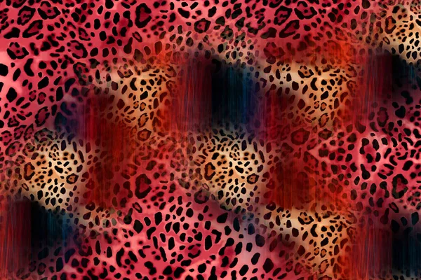 Leopard Pattern Shining Fashion Wild Background Chic Animal Print Textile — Stock Photo, Image