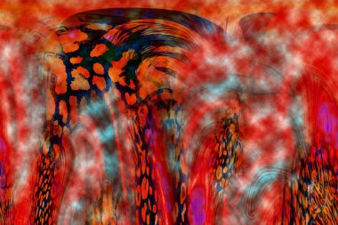 Leopar deseni. Parlak moda vahşi arka plan. Şık hayvan baskısı. Tekstil kumaş deseni. Modern moda kumaşı deseni..