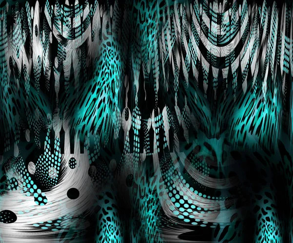 Leopard Pattern Shining Fashion Wild Background Chic Animal Print Textile — Fotografia de Stock