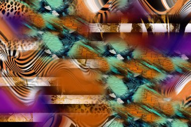 Leopar deseni. Parlak moda vahşi arka plan. Şık hayvan baskısı. Tekstil kumaş deseni. Modern moda kumaşı deseni..