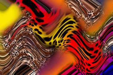 Leopar deseni. Parlak moda vahşi arka plan. Şık hayvan baskısı. Tekstil kumaş deseni. Modern moda kumaşı deseni..