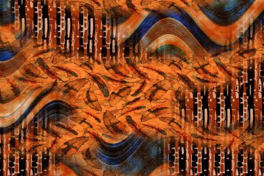 Leopar Tekstil deseni. Geometrik Çizgiler Moda Tasarımı. Soyut geometrik girdap fraktal.Tie Dye Arkaplan. Hippie soyut psikedelik çizgili renkler. Tekstil çizimi.