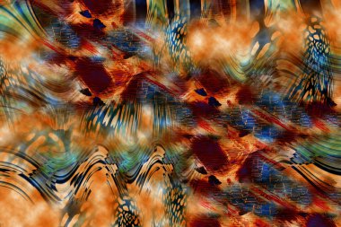 Leopar Tekstil deseni. Geometrik Çizgiler Moda Tasarımı. Soyut geometrik girdap fraktal.Tie Dye Arkaplan. Hippie soyut psikedelik çizgili renkler. Tekstil çizimi.