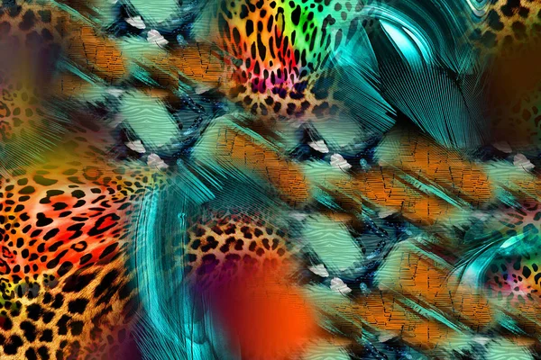 Leopard Pattern Shining Fashion Wild Background Chic Animal Print Textile —  Fotos de Stock