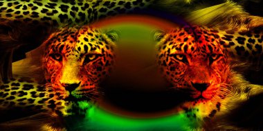 Leopar Tekstil deseni. Geometrik Çizgiler Moda Tasarımı. Soyut geometrik girdap fraktal.Tie Dye Arkaplan. Hippie soyut psikedelik çizgili renkler. Tekstil çizimi.