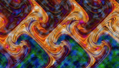 Leopar Tekstil deseni. Geometrik Çizgiler Moda Tasarımı. Soyut geometrik girdap fraktal.Tie Dye Arkaplan. Hippie soyut psikedelik çizgili renkler. Tekstil çizimi.