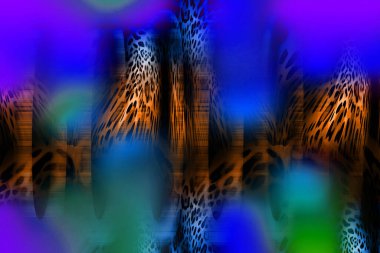 Leopar Tekstil deseni. Geometrik Çizgiler Moda Tasarımı. Soyut geometrik girdap fraktal.Tie Dye Arkaplan. Hippie soyut psikedelik çizgili renkler. Tekstil çizimi.