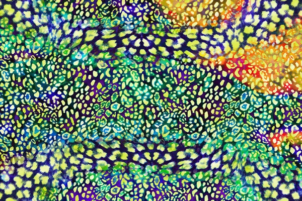 Leopard Textile Print Pattern Geometric Lines Pattern Fashion Design Abstract — Stockfoto