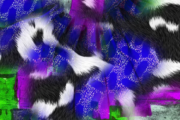 Leopard Textile Print Pattern Geometric Lines Pattern Fashion Design Abstract — Fotografia de Stock