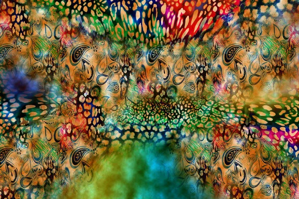 Леопард Текстильний Візерунок Друку Геометричні Лінії Візерунок Модний Дизайн Абстрактний — стокове фото