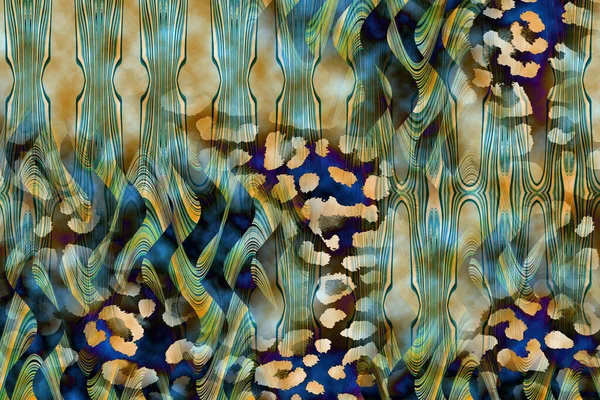 Leopard Textile Print Pattern Geometric Lines Pattern Fashion Design Abstract — Fotografia de Stock