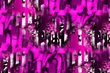 Leopar Tekstil deseni. Geometrik Çizgiler Moda Tasarımı. Soyut geometrik girdap fraktal.Tie Dye Arkaplan. Hippie soyut psikedelik çizgili renkler. Tekstil çizimi.