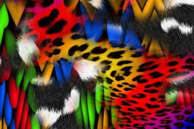 Leopar Tekstil deseni. Geometrik Çizgiler Moda Tasarımı. Soyut geometrik girdap fraktal.Tie Dye Arkaplan. Hippie soyut psikedelik çizgili renkler. Tekstil çizimi.