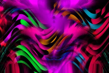 Leopar Tekstil deseni. Geometrik Çizgiler Moda Tasarımı. Soyut geometrik girdap fraktal.Tie Dye Arkaplan. Hippie soyut psikedelik çizgili renkler. Tekstil çizimi.