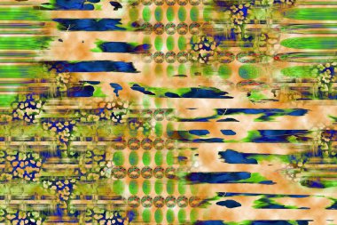 Leopar Tekstil deseni. Geometrik Çizgiler Moda Tasarımı. Soyut geometrik girdap fraktal.Tie Dye Arkaplan. Hippie soyut psikedelik çizgili renkler. Tekstil çizimi.