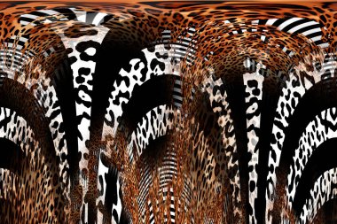 Tekstil baskısı. Soyut özgeçmiş. Renkli kıyafetler. Tekstil deseni. Leopar deseni ve tekstil deseni.