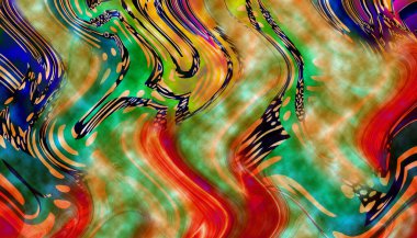 Tekstil baskısı. Soyut özgeçmiş. Renkli kıyafetler. Tekstil deseni. Leopar deseni ve tekstil deseni.