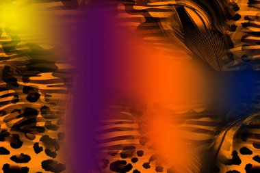 Tekstil baskısı. Soyut özgeçmiş. Renkli kıyafetler. Tekstil deseni. Leopar deseni ve tekstil deseni.