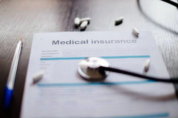 Antecedentes de seguro médico — Foto de Stock