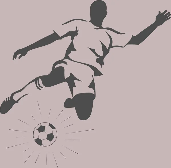 futbol oyuncusu silueti basit resimleme görüntüsü